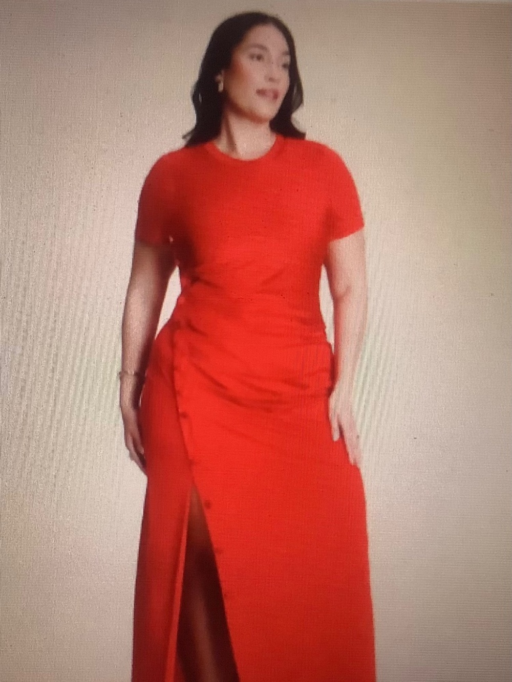 ELOQUII Women's Red Chic Slinky Dress W Buttons - Brand New w/ Tag - SIZE 20
